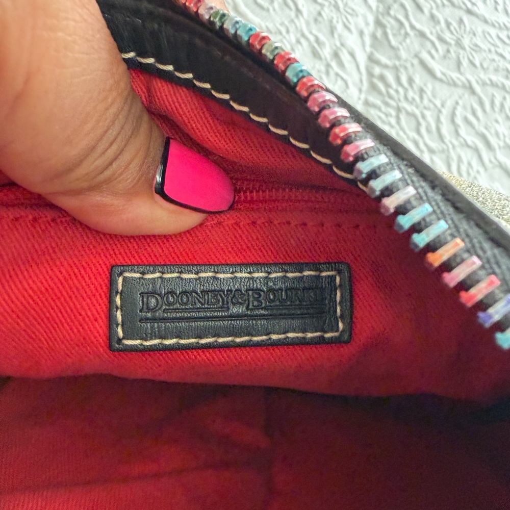 Dooney & Bourke Black rainbow Graffiti Print Shoulder Bag - Picture 8 of 9